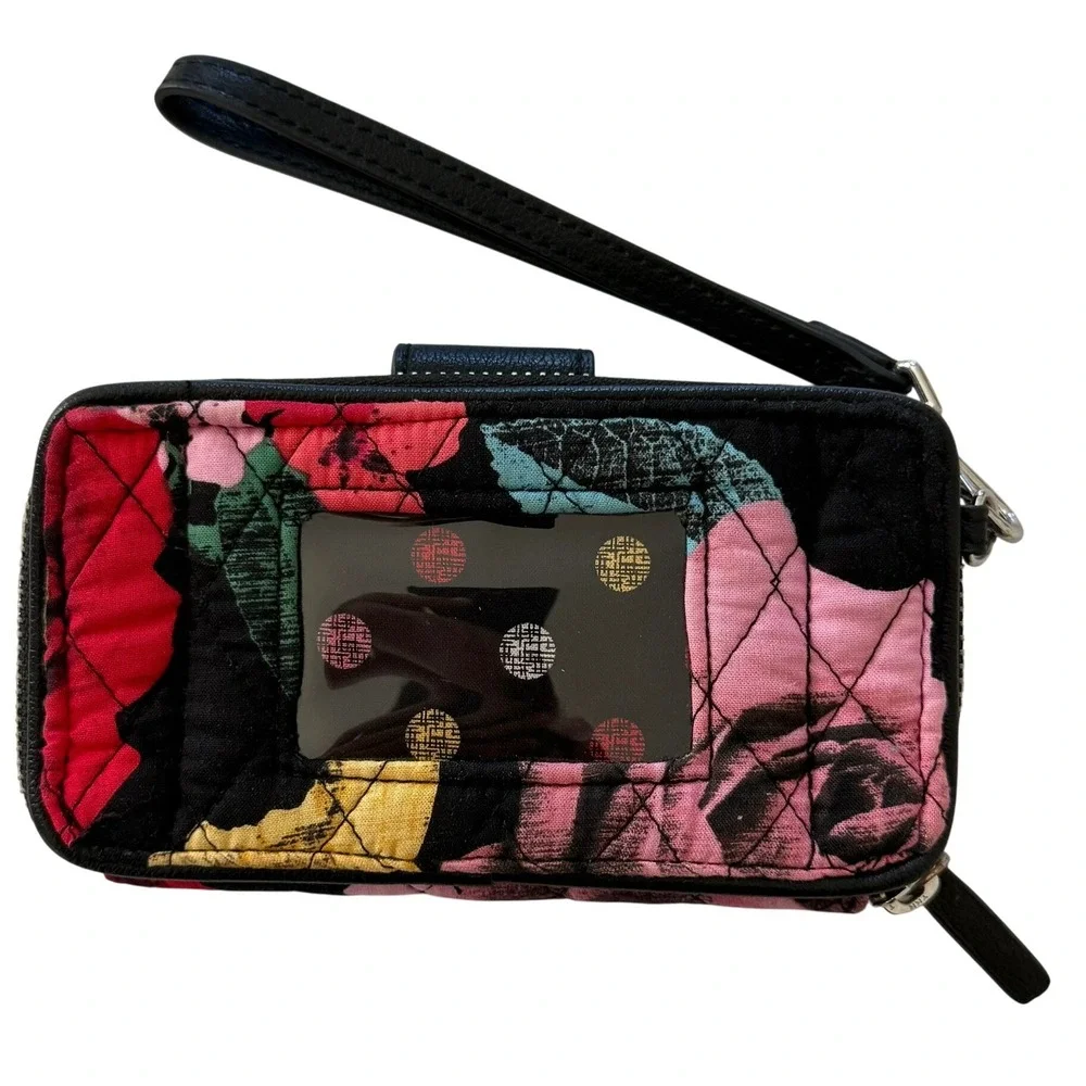 Vera Bradley Havana Rose Zip‎ Around Smartphone Wristlet Wallet
